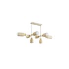 Maxim Lighting 10628TVOY 8-Lights 480W Travertine and Oyster Pendant