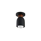 Maxim Lighting 10629LVBK 1-Light 60W Lava and Black Flush Mount