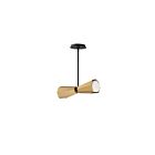 Maxim Lighting 10812SWBKAB 2-Lights 120W Black and Antique Brass Pendant