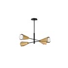 Maxim Lighting 10815SWBKAB 4-Lights 240W Black and Antique Brass Chandelier
