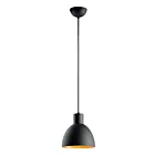 Maxim Lighting 11022BKGLD Cora 1-Light 60W Black/Gold Pendant