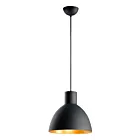 Maxim Lighting 11024BKGLD Cora 1-Light 60W Black/Gold Pendant