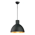 Maxim Lighting 11026BKGLD Cora 1-Light 60W Black/Gold Pendant