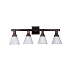 Maxim Lighting Brentwood 11079FTOI 4-Lights 60W Oil Rubbed Bronze Vanity Light