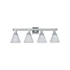 Maxim Lighting Brentwood 11079FTSN 4-Lights 60W Satin Nickel Vanity Light