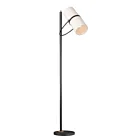 Maxim Lighting 11104OFBZAB Oscar 2-Lights 120W Bronze/Antique Brass Incandescent Floor Lamp