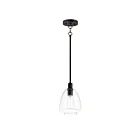 Maxim Lighting 11112CLBK Babylon 1-Light 60W Black Pendant