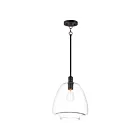 Maxim Lighting 11116CLBK Babylon 1-Light 60W Black Pendant