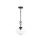 Maxim Lighting 11122CLBK Harbor 1-Light 60W Black Pendant