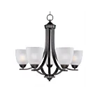 Maxim Lighting 11225FTOI Axis 5-Lights 300W Oil Rubbed Bronze Incandescent Chandelier