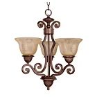 Maxim Lighting 11235SAOI Symphony 3-Lights 180W Oil Rubbed Bronze Incandescent Chandelier