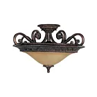 Maxim Lighting 11241SAOI Symphony 3-Lights 60W Oil Rubbed Bronze Semi-Flush Mount