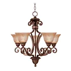 Maxim Lighting 11244SAOI Symphony 5-Lights 300W Oil Rubbed Bronze Incandescent Chandelier