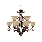 Maxim Lighting 11245SAOI Symphony 9-Lights 540W Oil Rubbed Bronze Incandescent Chandelier