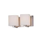 Maxim Lighting Wrap 11252SWSN 2-Lights 60W Satin Nickel Vanity Light