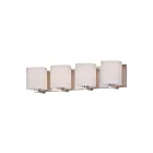 Maxim Lighting Wrap 11254SWSN 4-Lights 60W Satin Nickel Vanity Light