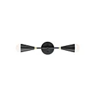Maxim Lighting Lovell 11262BKSBR-BUL 2-Lights Black/Satin Brass Wall Sconce