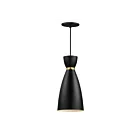 Maxim Lighting 11301BKSBR Carillon 1-Light 60W Black/Satin Brass Pendant