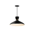 Maxim Lighting 11304BKSBR Carillon 1-Light 60W Black/Satin Brass Pendant