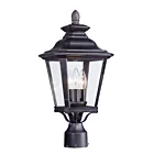 Maxim Lighting Knoxville 1130CLBZ 3-Lights Bronze 120W Outdoor Post Mount