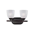 Maxim Lighting Axis 11312FTOI 2-Lights 60W Oil Rubbed Bronze Vanity Light