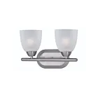 Maxim Lighting Axis 11312FTSN 2-Lights 60W Satin Nickel Vanity Light