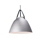 Maxim Lighting 11358BKBP Nordic 1-Light 60W Black/Brushed Platinum Pendant