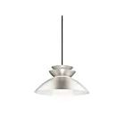 Maxim Lighting 11359WTBP Nordic 1-Light 60W Brushed Platinum Pendant