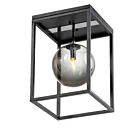 Maxim Lighting 11360MSKBKPC Fluid 1-Light 4W Black/Polished Chrome Flush Mount