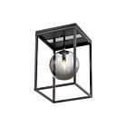 Maxim Lighting 11360MSKBKPC Fluid 1-Light 4W Black/Polished Chrome Flush Mount