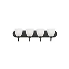 Maxim Lighting 11384FTBK 4-Lights 240W Black Bath Vanity Light
