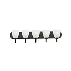 Maxim Lighting 11385FTBK 5-Light 300W Black Bath Vanity Light