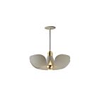 Maxim Lighting 11394SGSBR Poppy 1-Light 4W Silver Gold/Satin Brass Pendant