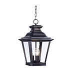 Maxim Lighting 1139CLBZ Knoxville 3-Lights 120W Outdoor Hanging Lantern