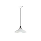 Maxim Lighting 11412BKWT Oslo 1-Light 60W Black/White Pendant
