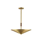 Maxim Lighting 11436NAB Helsinki 3-Lights 180W Natural Aged Brass Pendant