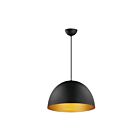Maxim Lighting 11486BKGLD 1-Light 60W Black and Gold Pendant