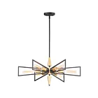 Maxim Lighting 11656BKSBR Wings 6-Lights 360W Black/Satin Brass Incandescent Chandelier