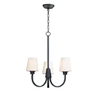 Maxim Lighting 11823SWBK Shelter 3-Lights 180W Black Incandescent Chandelier