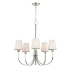 Maxim Lighting 11825SWSN Shelter 5-Lights 300W Satin Nickel Incandescent Chandelier
