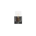 Maxim Lighting Sleek 11841CDABBK 1-Light 60W Antique Brass/Black Vanity Light