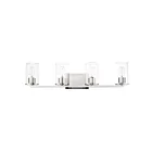 Maxim Lighting Sleek 11844CDSN 4-Lights 60W Satin Nickel Vanity Light