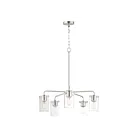 Maxim Lighting 11846CDSN Sleek 5-Lights 300W Satin Nickel Incandescent Chandelier