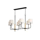 Maxim Lighting 11867OFNWD Bozeman 7-Lights 420W Natural Wood Pendant