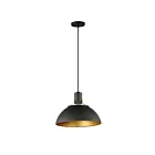 Maxim Lighting 12042ABBK Dawn 1-Light 60W Antique Brass/Black Pendant