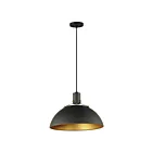 Maxim Lighting 12048ABBK Dawn 1-Light 60W Antique Brass/Black Pendant