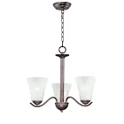 Maxim Lighting 12073FTOI Vital 3-Lights 180W Oil Rubbed Bronze Incandescent Chandelier