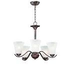 Maxim Lighting 12075FTOI Vital 5-Lights 300W Oil Rubbed Bronze Incandescent Chandelier
