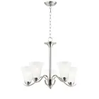 Maxim Lighting 12075FTSN Vital 5-Lights 300W Satin Nickel Incandescent Chandelier
