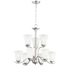 Maxim Lighting 12076FTSN Vital 9-Lights 540W Satin Nickel Incandescent Chandelier